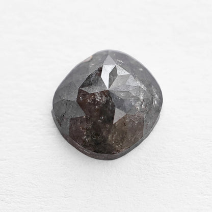 1.05 Ct Cushion Rose Cut  Salt and Pepper Diamond