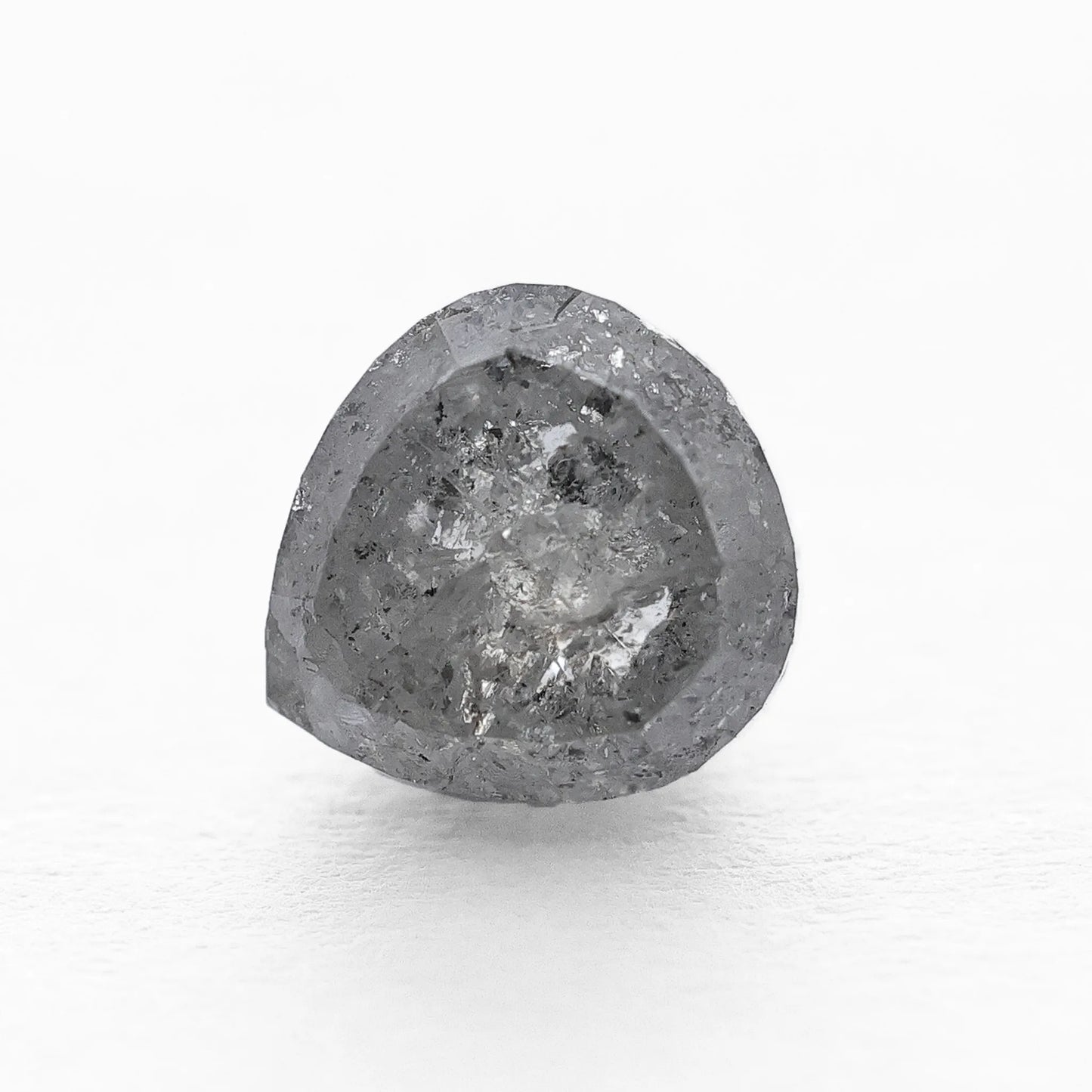 1.31 Ct Pear Brilliant Cut  Salt and Pepper Diamond