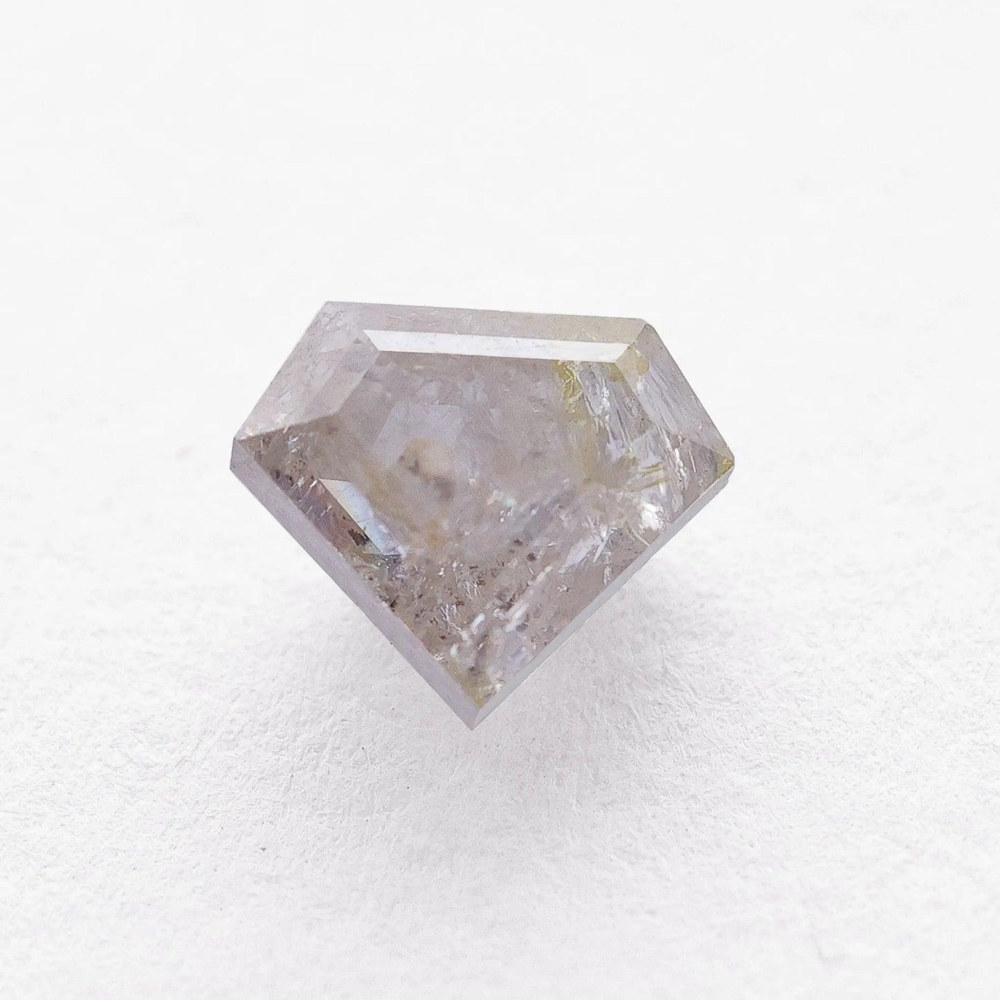 0.91 Ct Kite Brilliant Cut  Salt and Pepper Diamond