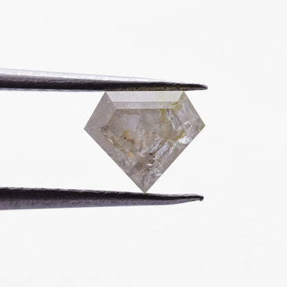 0.91 Ct Kite Brilliant Cut  Salt and Pepper Diamond
