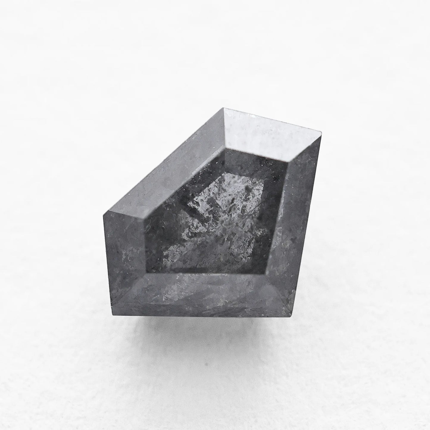 1.12 Ct Shield Cut Brilliant Cut  Salt and Pepper Diamond