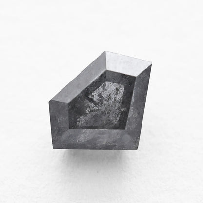 1.12 Ct Shield Cut Brilliant Cut  Salt and Pepper Diamond