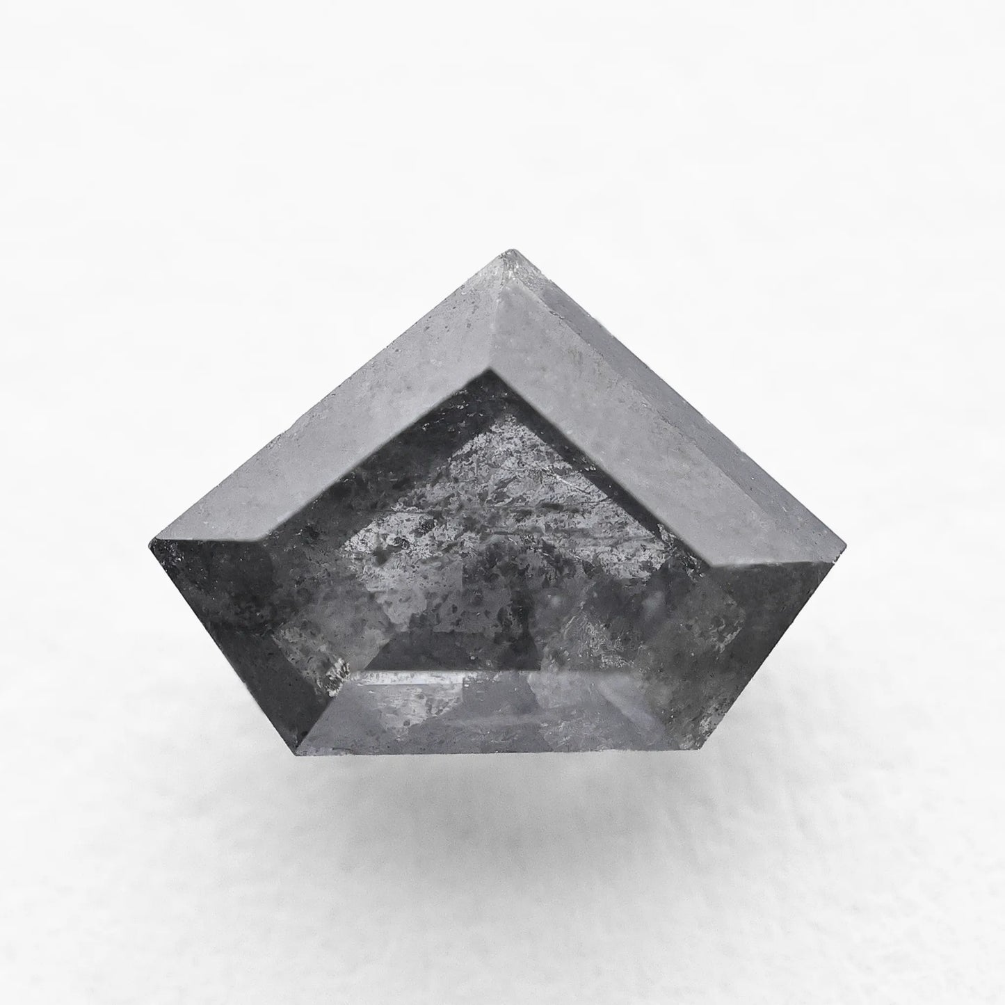 1.12 Ct Shield Cut Brilliant Cut  Salt and Pepper Diamond