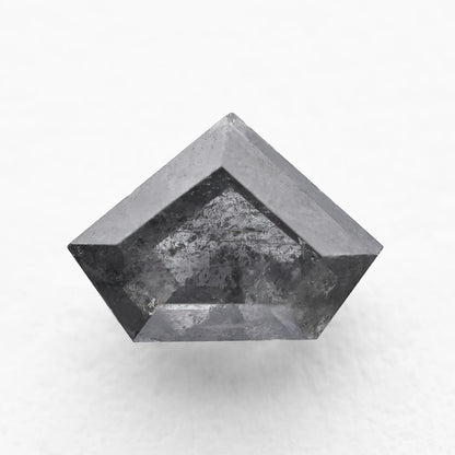 1.12 Ct Shield Cut Brilliant Cut  Salt and Pepper Diamond