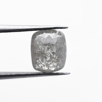 1.36 Ct Cushion Brilliant Cut  Salt and Pepper Diamond