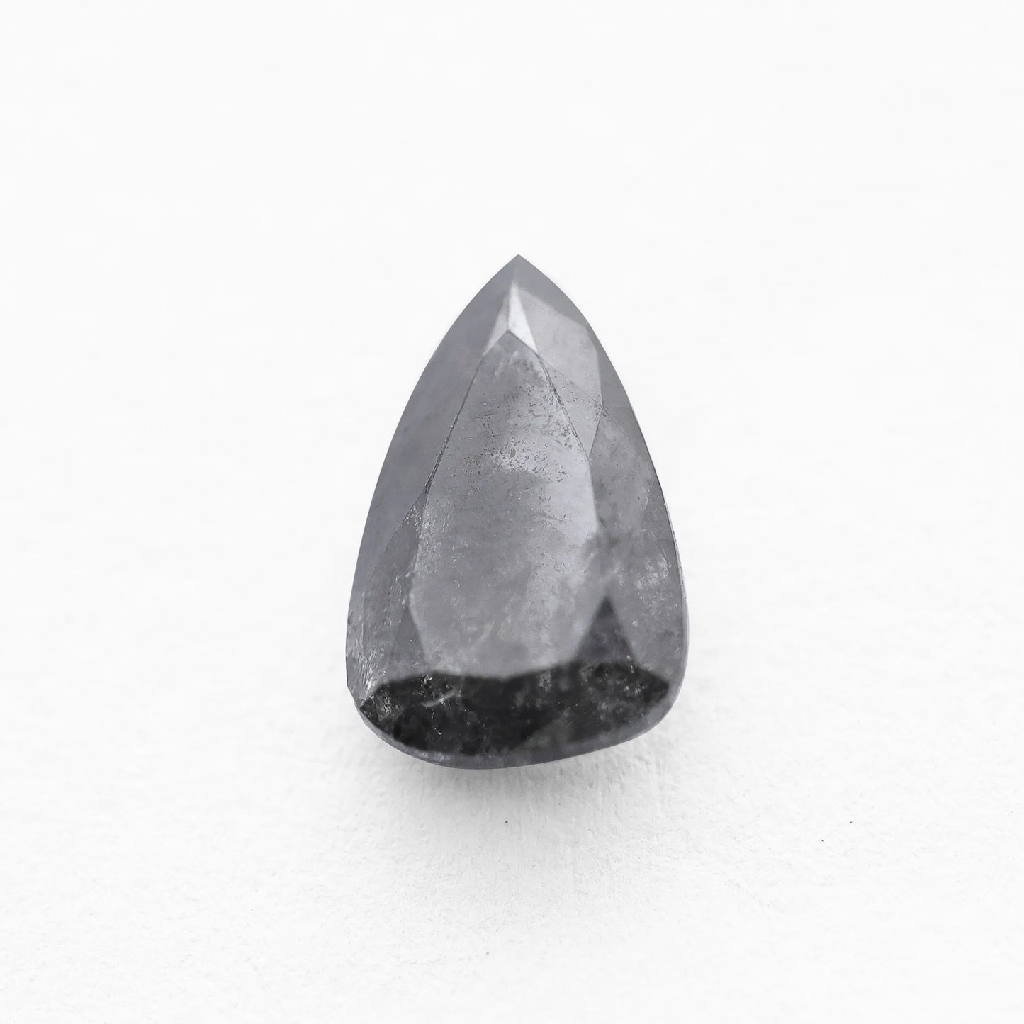 1.28 Ct Pear Brilliant Cut  Salt and Pepper Diamond