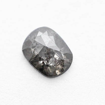 0.80 Ct Cushion Brilliant Cut  Salt and Pepper Diamond