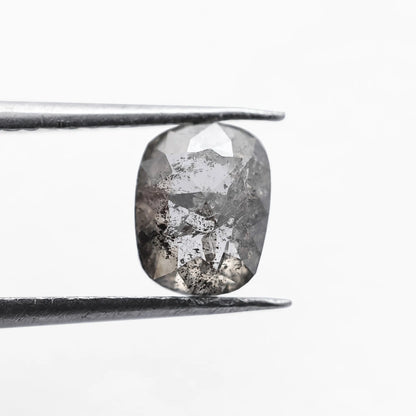 0.80 Ct Cushion Brilliant Cut  Salt and Pepper Diamond