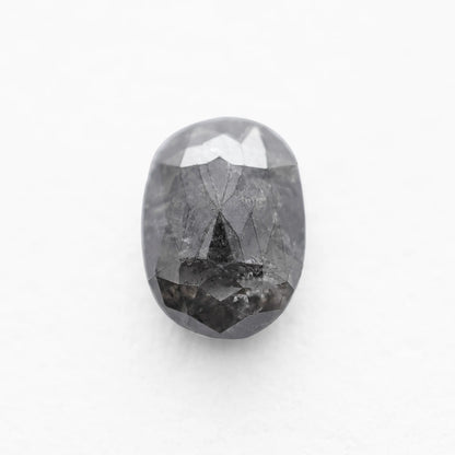 1.30 Ct Oval Brilliant Cut  Salt and Pepper Diamond
