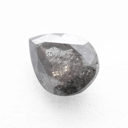 0.77 Ct Pear Rose Cut  Salt and Pepper Diamond
