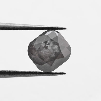 1.71 Ct Cushion Brilliant Cut  Salt and Pepper Diamond