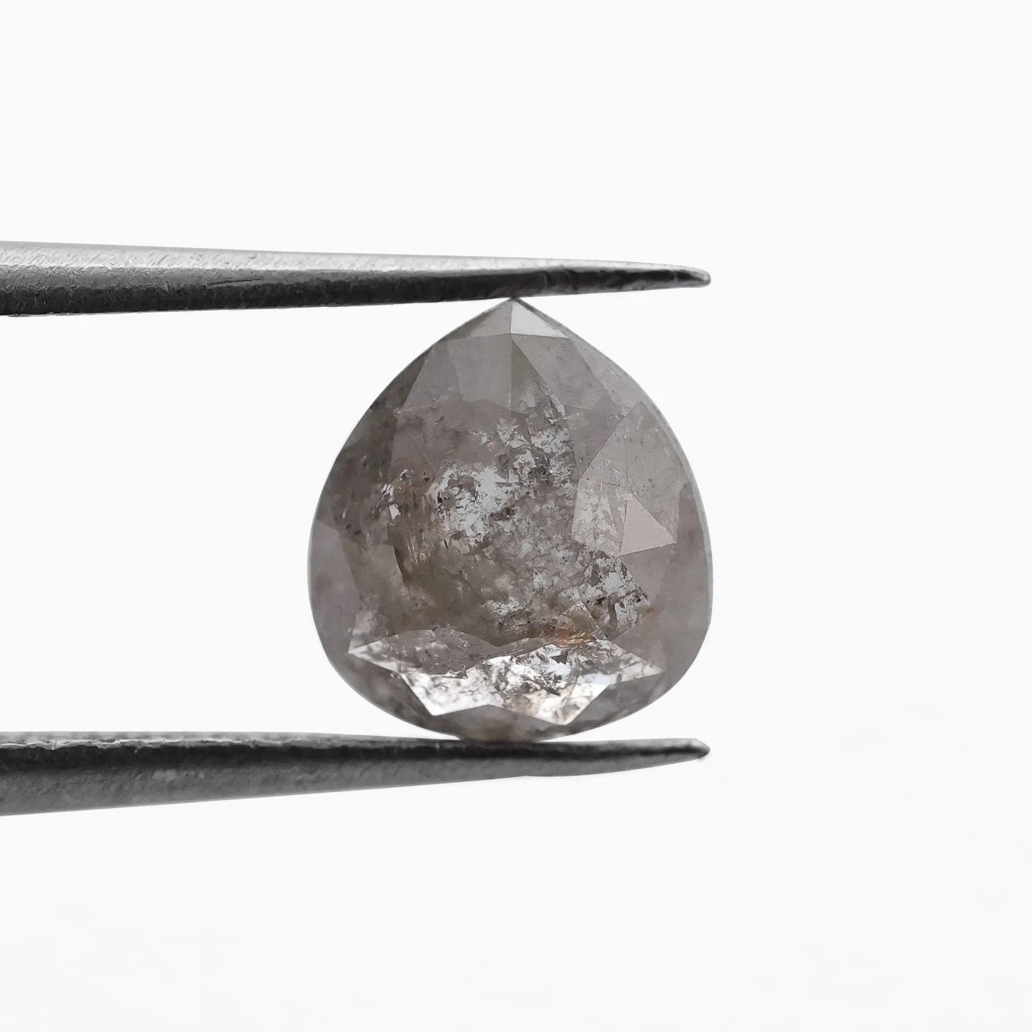 1.10 Ct Pear Brilliant Cut  Salt and Pepper Diamond