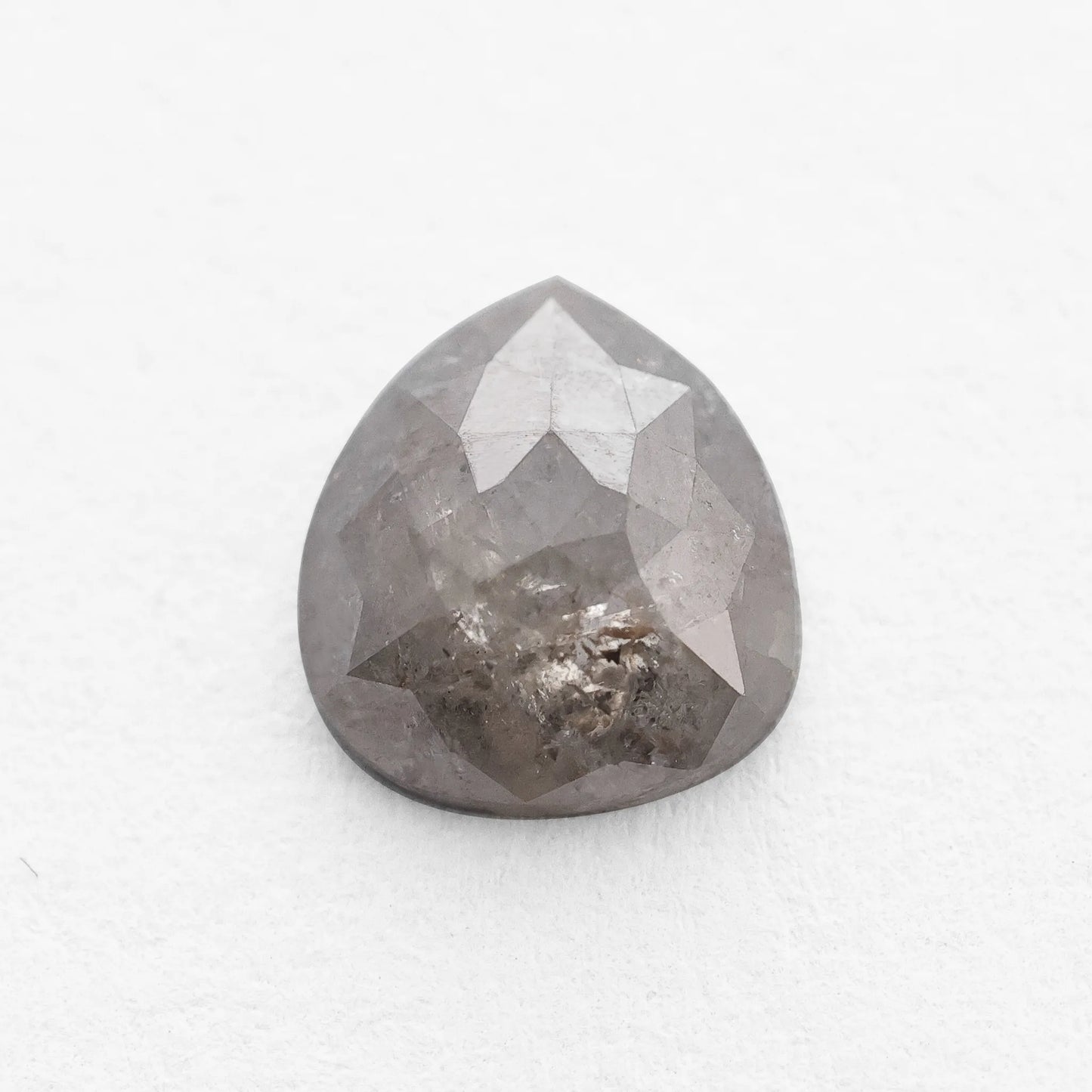 1.10 Ct Pear Brilliant Cut  Salt and Pepper Diamond