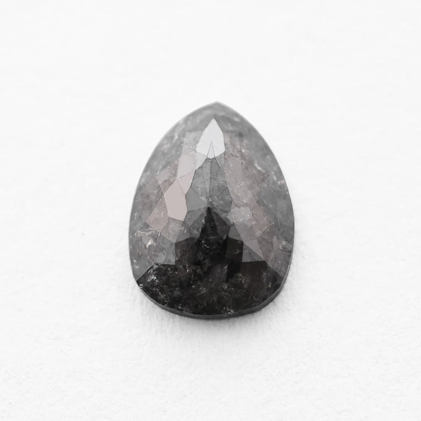 1.30 Ct Pear Brilliant Cut  Salt and Pepper Diamond
