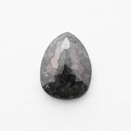 1.30 Ct Pear Brilliant Cut  Salt and Pepper Diamond