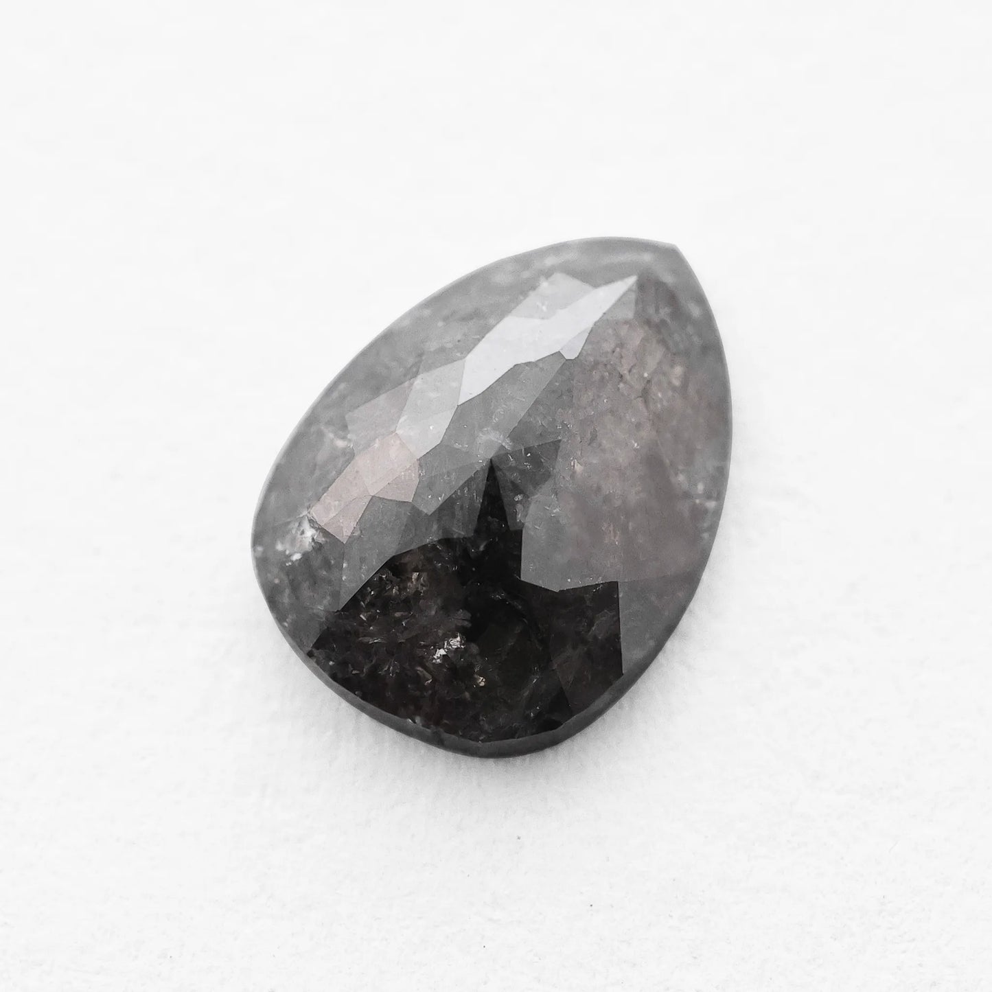 1.30 Ct Pear Brilliant Cut  Salt and Pepper Diamond