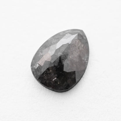 1.30 Ct Pear Brilliant Cut  Salt and Pepper Diamond