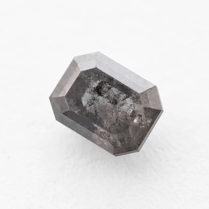0.75 Ct Radiant  Brilliant Cut  Salt and Pepper Diamond