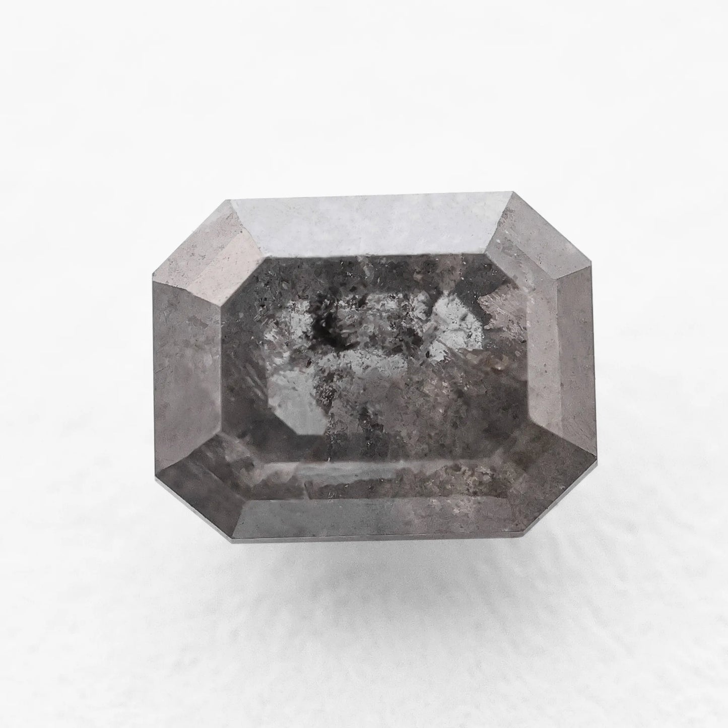 0.75 Ct Radiant  Brilliant Cut  Salt and Pepper Diamond
