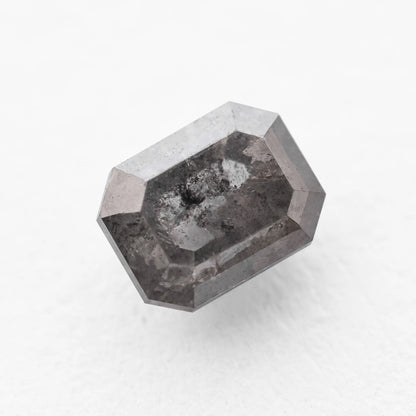 0.75 Ct Radiant  Brilliant Cut  Salt and Pepper Diamond