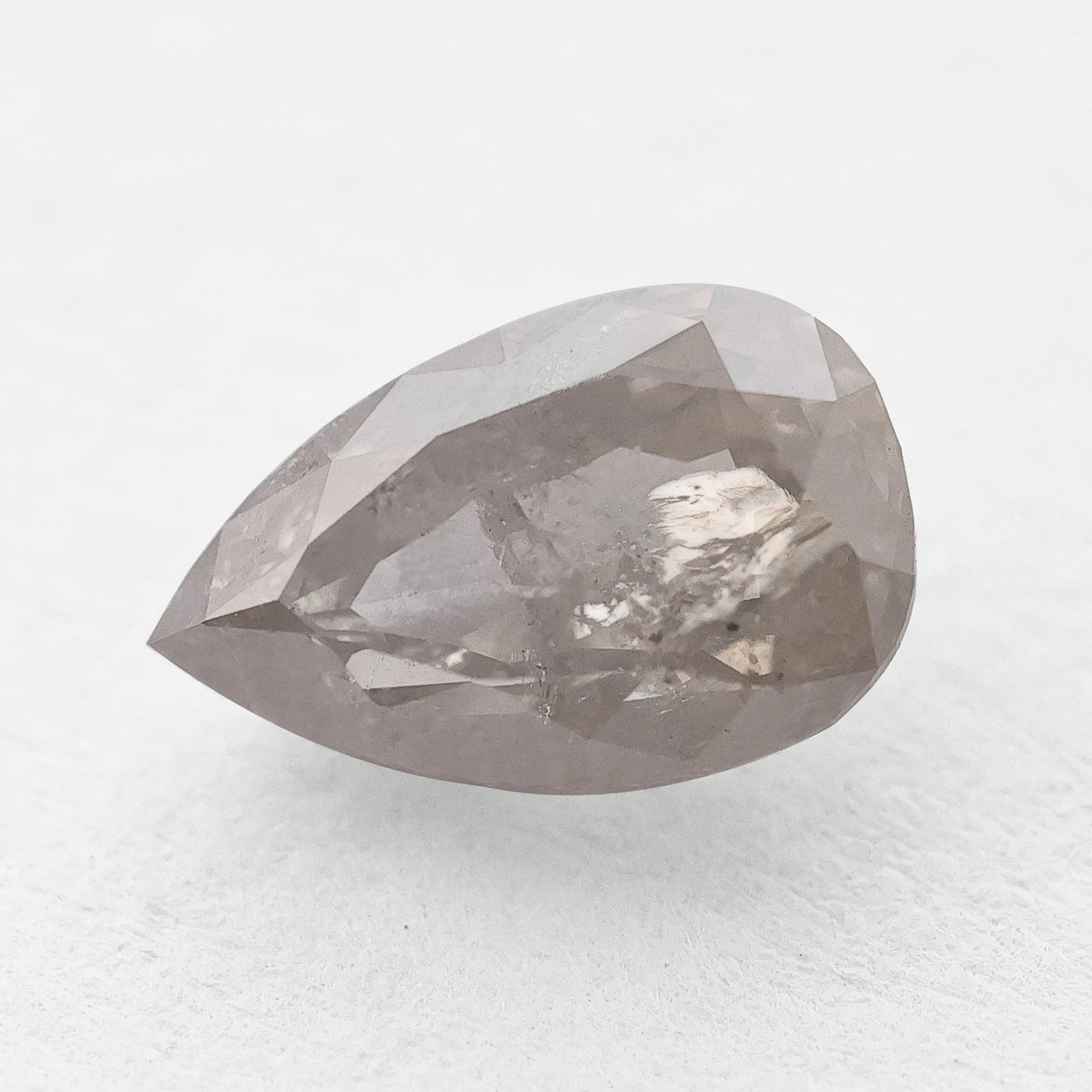 1.03 Ct Pear Brilliant Cut  Salt and Pepper Diamond