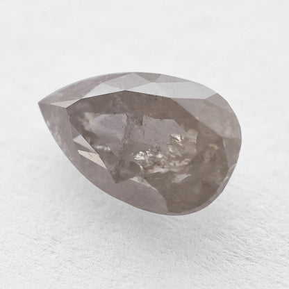1.03 Ct Pear Brilliant Cut  Salt and Pepper Diamond