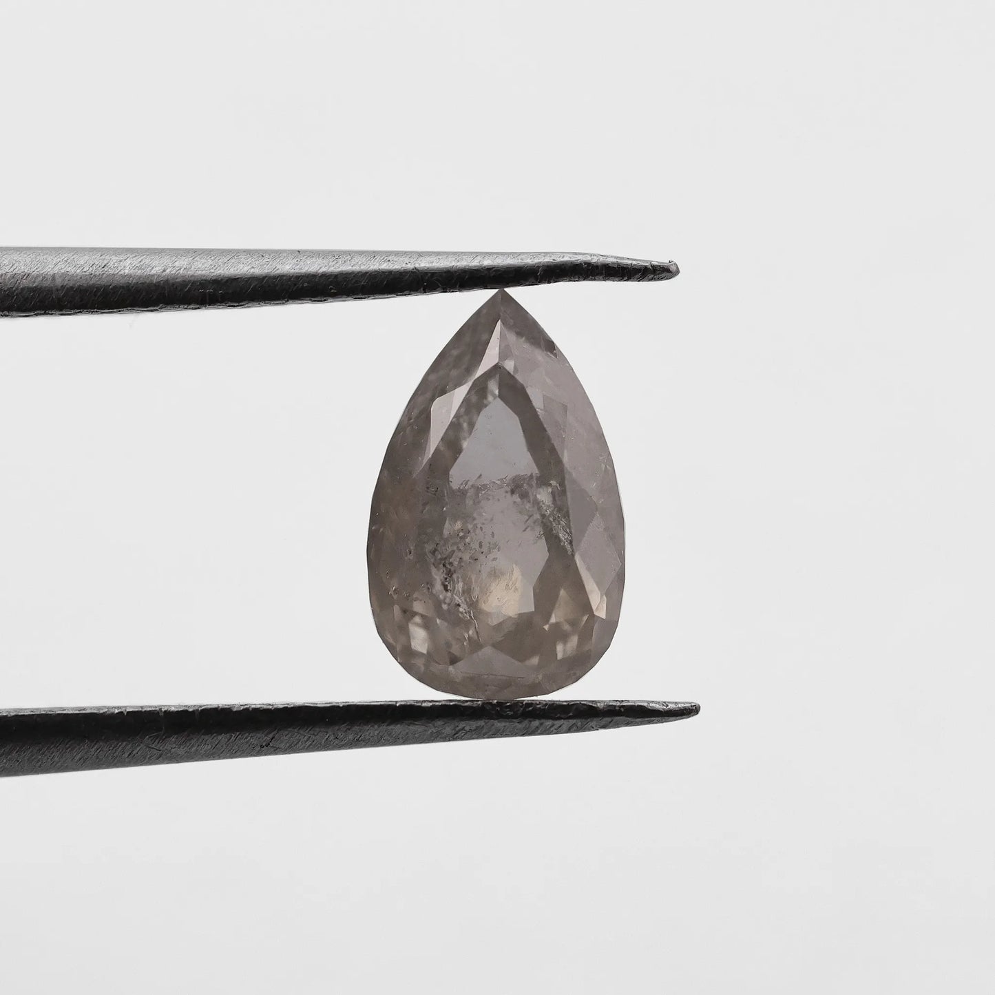 1.03 Ct Pear Brilliant Cut  Salt and Pepper Diamond