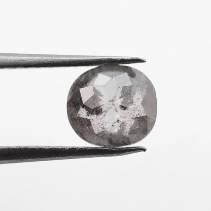 0.60 Ct Cushion Brilliant Cut Salt and Pepper Diamond