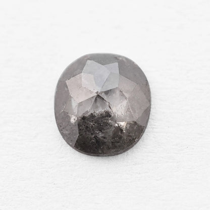0.60 Ct Cushion Brilliant Cut Salt and Pepper Diamond
