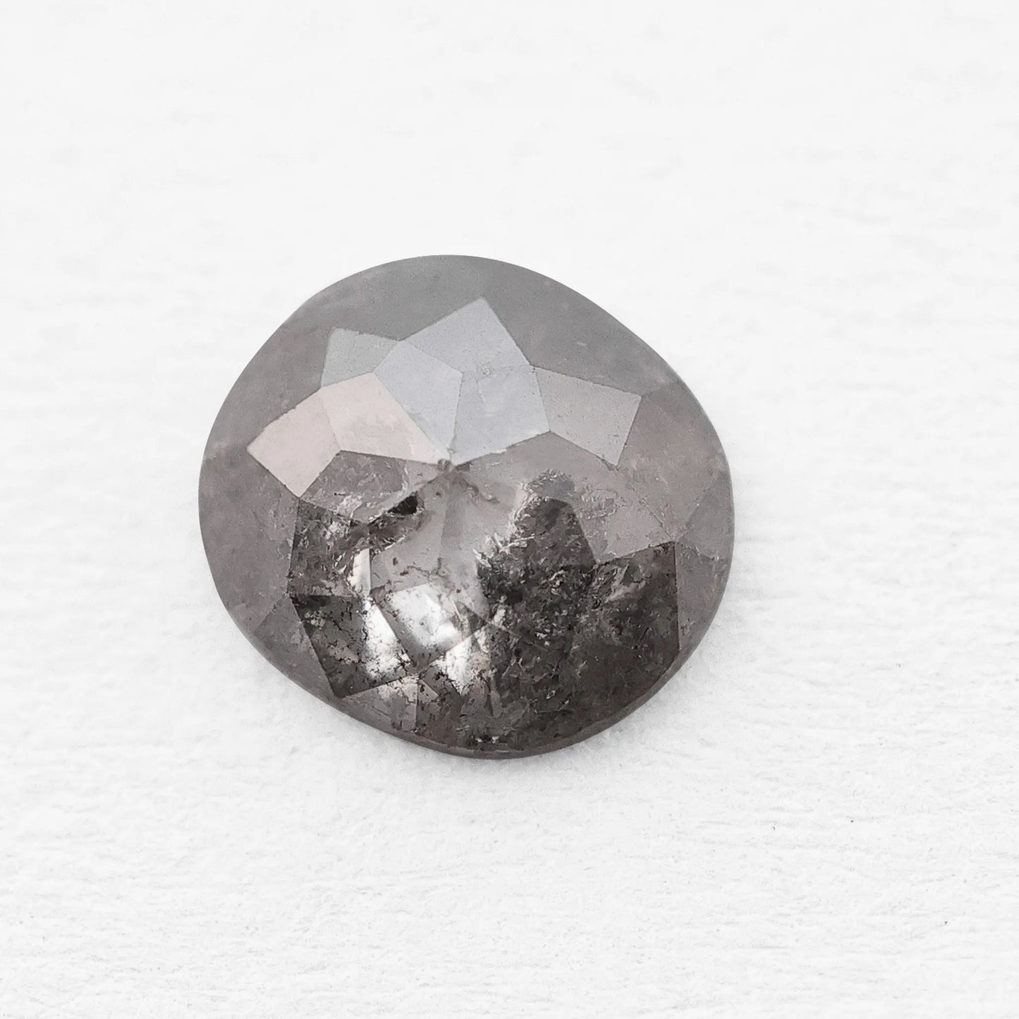 0.60 Ct Cushion Brilliant Cut Salt and Pepper Diamond