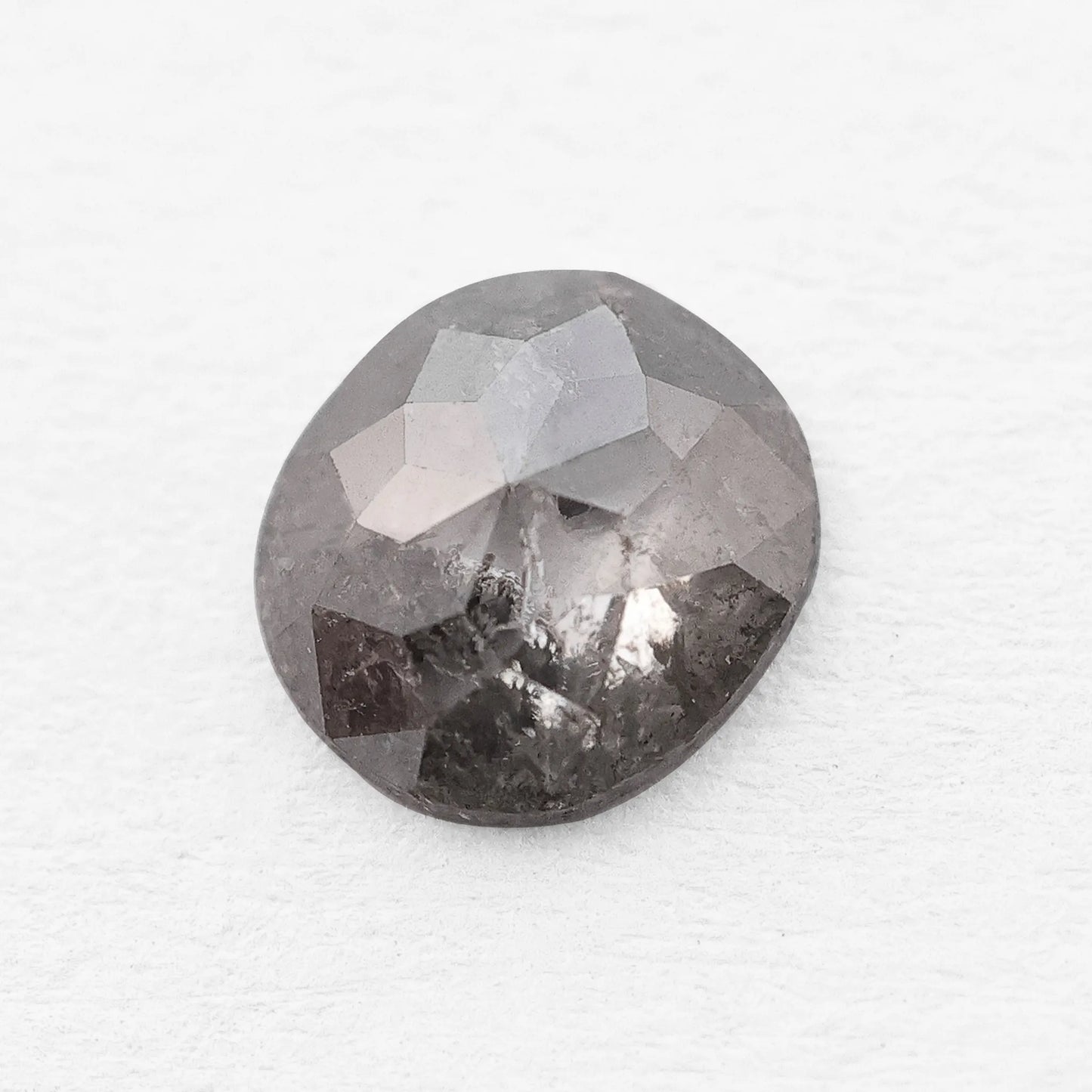 0.60 Ct Cushion Brilliant Cut Salt and Pepper Diamond