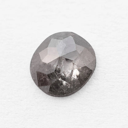 0.60 Ct Cushion Brilliant Cut Salt and Pepper Diamond