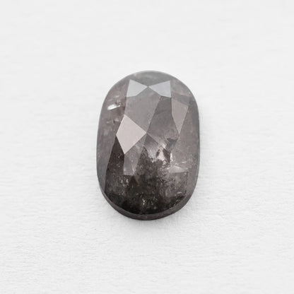 1.94 Ct Oval Brilliant Cut Salt and Pepper Diamond