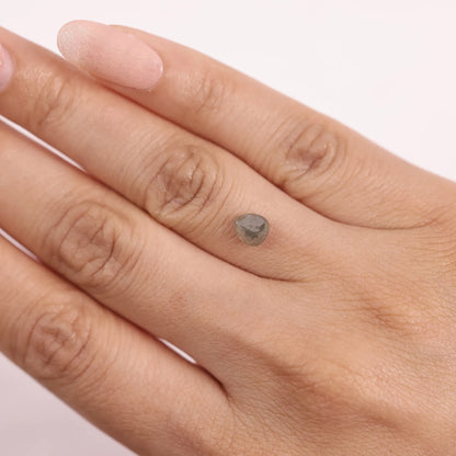 1.06 Ct Pear  Salt and Pepper Diamond