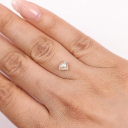 0.91 Ct Kite Brilliant Cut  Salt and Pepper Diamond