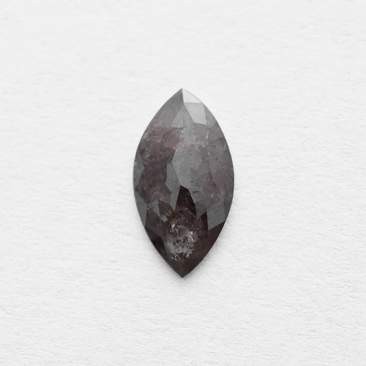 1.21 Ct marquise Brilliant Cut  Salt and Pepper Diamond