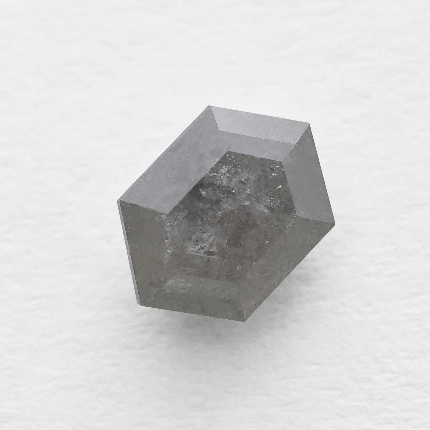 1.36 Ct Hexagon Brilliant Cut Salt and Pepper Diamond