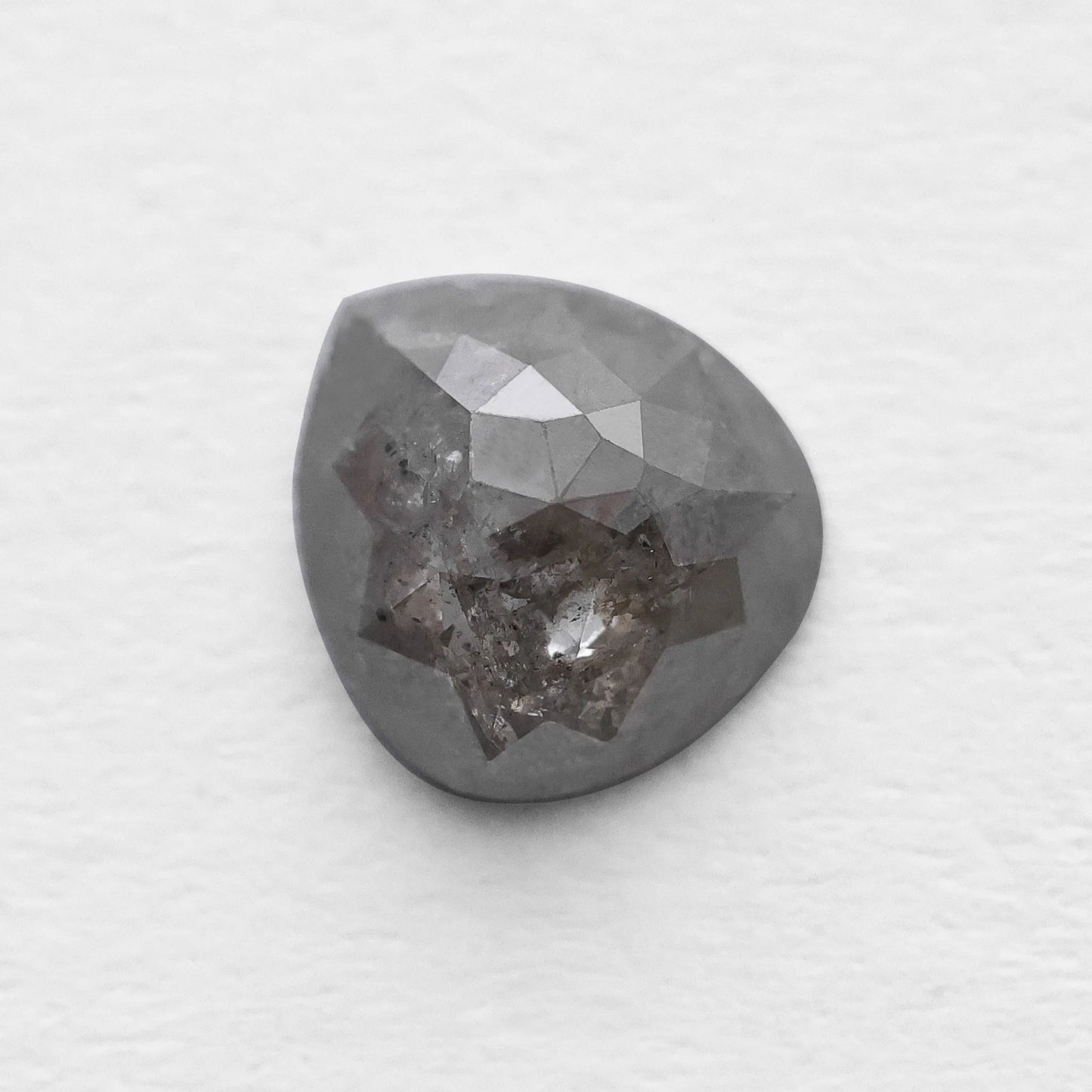1.18 Ct Pear Brilliant Cut Salt and Pepper Diamond