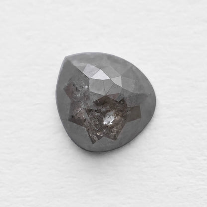 1.18 Ct Pear Brilliant Cut Salt and Pepper Diamond