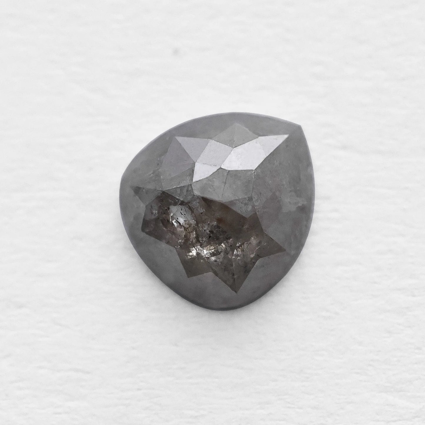 1.18 Ct Pear Brilliant Cut Salt and Pepper Diamond