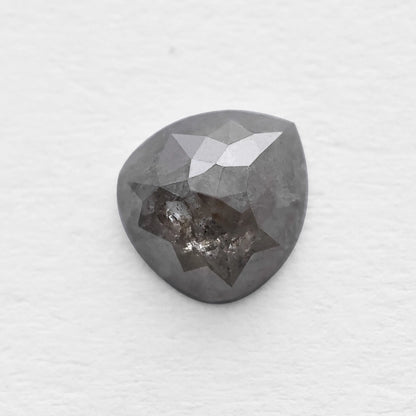 1.18 Ct Pear Brilliant Cut Salt and Pepper Diamond