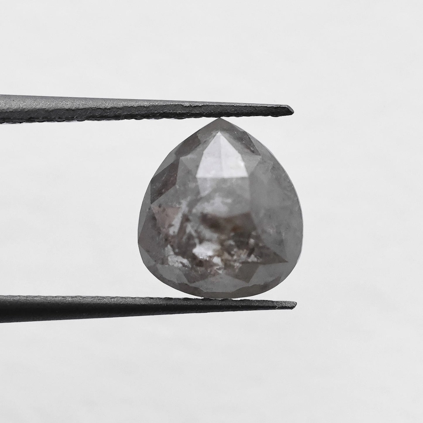 1.18 Ct Pear Brilliant Cut Salt and Pepper Diamond