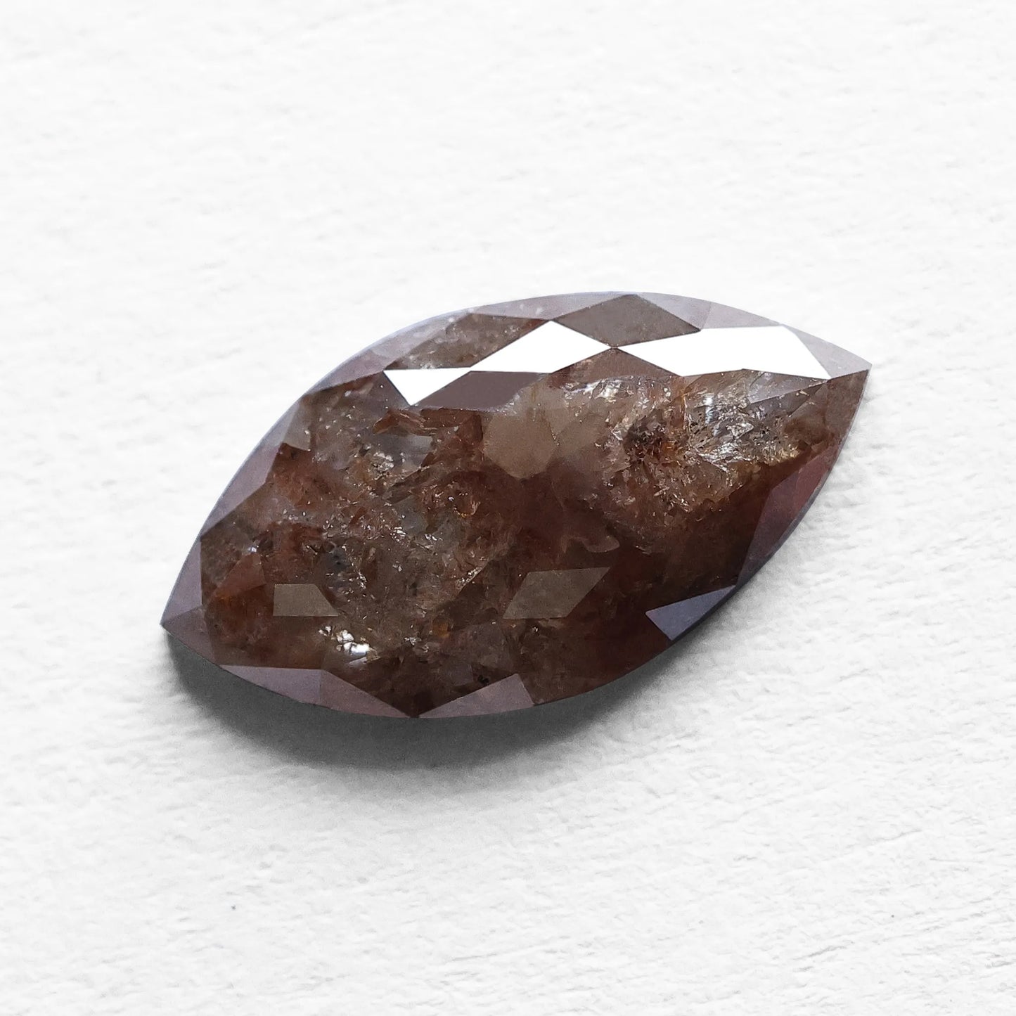 1.23 Ct Marquise Brilliant Cut Salt and Pepper Diamond