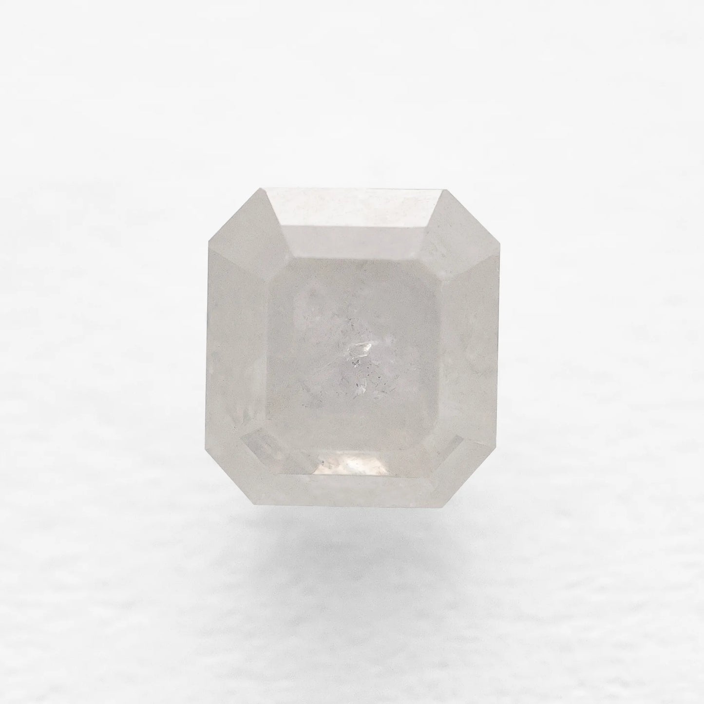0.78 Ct Asscher Brilliant Cut Salt and Pepper Diamond