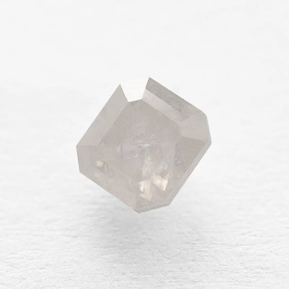 0.78 Ct Asscher Brilliant Cut Salt and Pepper Diamond