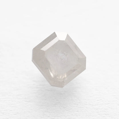 0.78 Ct Asscher Brilliant Cut Salt and Pepper Diamond