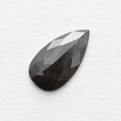 0.64 Ct Pear Brilliant Cut Salt and Pepper Diamond
