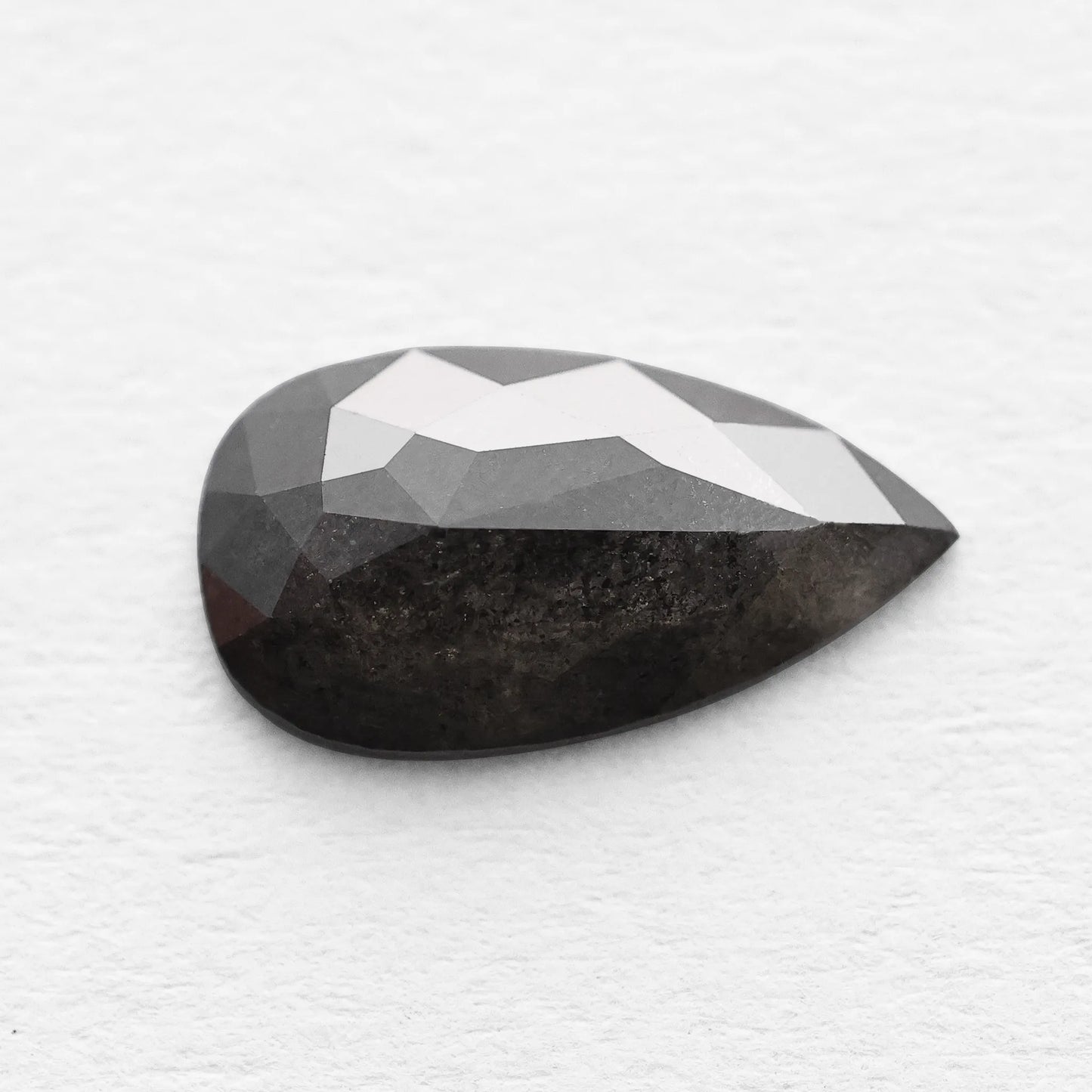 0.64 Ct Pear Brilliant Cut Salt and Pepper Diamond