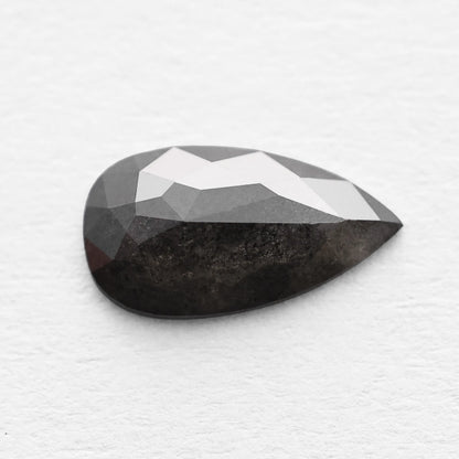 0.64 Ct Pear Brilliant Cut Salt and Pepper Diamond