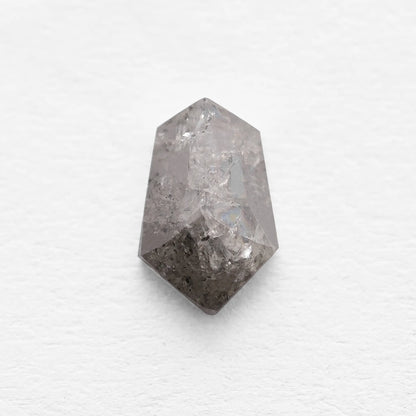 0.80 Ct Shield cut Brilliant Cut Salt and Pepper Diamond